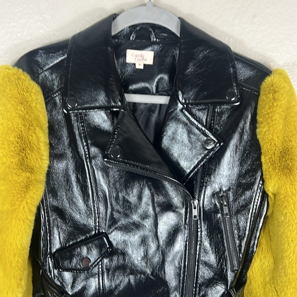 Camila Coelho Florencia Moto Jacket faux fur - Picture 6 of 10
